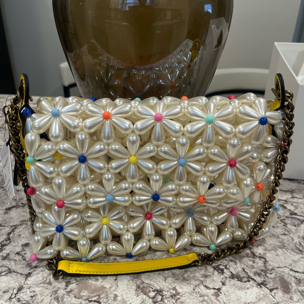 Kurt Geiger Elegant Pearl Flower Women's Bag